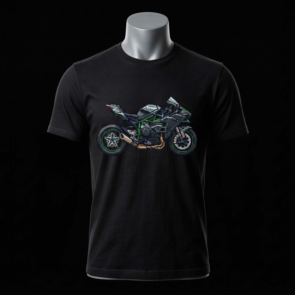 قميص الأيقونة – كاواساكي نينجا H2R (Kawasaki Ninja H2R Edition) - الصورة 3